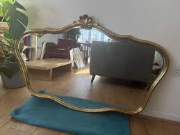Stunning Vintage Large Ornate Deknudt Mirror With Gold Leaf | eBay UK