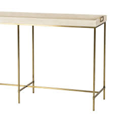 Shagry Cream Console Table For Sale at 1stDibs | cream console tables, cream and gold console table