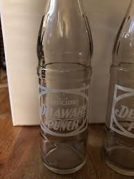 2-Vintage ACL Soda Pop Bottle: lite pinkish glass DELAWARE PUNCH - 7 & 1/2 oz | eBay