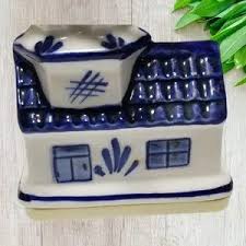 Delft Blue | Accents | Delft Blue And White Ceramic Windmill ...