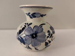 Vintage Delft Blauw Ceramic Flower Bud Vase Hand Painted ...