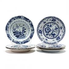 Six Antique Delft Blue and White Plates (Lot 33 - The Presidents' Week AuctionFeb 19, 2021, 10:00am)