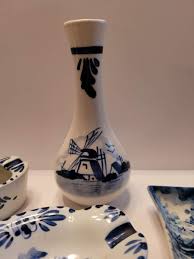 VTG Lot of 4 Blue Delft/Mesla Zenith Holland Windmill Porcelain pcs | eBay