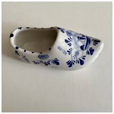 Vintage Delft Blue Holland Ceramic Dutch Shoe Figurine. For Sale at Ruby Lane