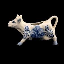 Delft Blue Cow Creamer Floral Windmill Blue and White Hand Painted Porcelain - Etsy New Zealand