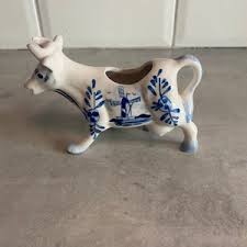 Vintage Delft Inspired Cow Milk Jug/creamer - Etsy