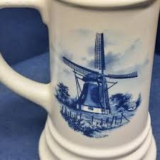 Vintage Collector's Beautiful Delft Holland Ceramic Mug ...