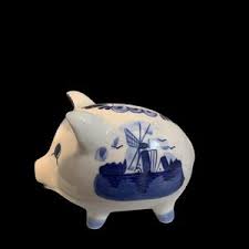 Delft Blue Bank - Etsy