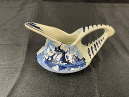 Lot - HAND PAINTED DELFT CREAMER