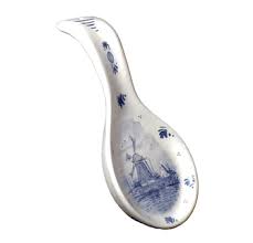 DeWit Delft Handpainted Spoon Rest - 8.25"