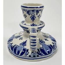 Vintage Delft Blue Dutch Holland Ceramic Candle Holders ...