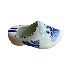 Vintage Delft Blue Clog Ashtray: Dutch Windmill Ceramic ...