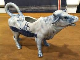Delft blue Dutch style Cow Creamer, vintage, lifelike | eBay
