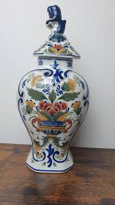 Vase With Lid, PORCELEYNE FLES Delft Signed - Etsy