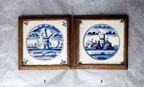 Antique 18th Century Delft Tile - Blue and White Tiles ...