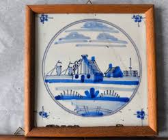 Antique 18th Century Delft Tile - Blue and White Tiles ...