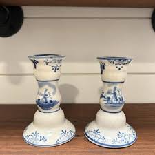 Delftware Candlestick - Etsy