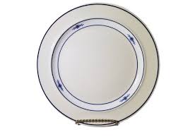 Epoch Stockholm Blue Trimmed China Dinner Plates, Bowls - Etsy