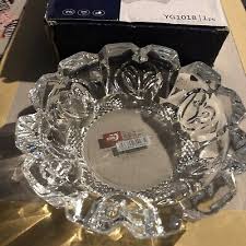 Deli Green Apple Crystal Heavy Glass Ashtray for Indoor and ...