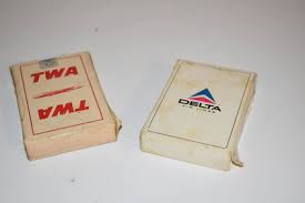 Vintage Twa & Delta Airlines Playing Cards