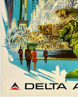 CHICAGO Poster DELTA AIR LINES – CHICAGO VINTAGE POSTERS