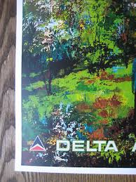 Delta Air Lines ( Atlanta ) 11" x 17" Collector's Travel Poster | eBay