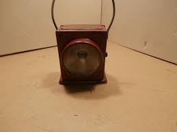 Vintage Delta Buddy Lamp lantern Red metal light in working ...