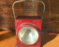 1920s Delta Buddy Box Lantern: Antique Red Steel Flashlight ...