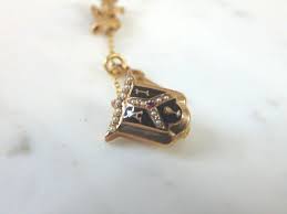 10K YELLOW GOLD & PEARLS ALPHA IOTA SORORITY PIN W/ KEY ...