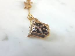 10K YELLOW GOLD & PEARLS ALPHA IOTA SORORITY PIN W/ KEY ...