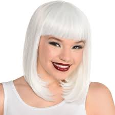 White Long Bob Wig | Party City