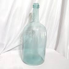 Antique Demijohn Light Green Bottle Large Home Decor ...