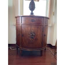 Ethan Allen 3 Drawer Demilune Console - AptDeco