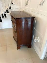 Antique 18th Century George III Figured Mahogany Serpentine ...