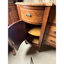 Art Deco Marble Topped Sideboard, 1930s | Chairish