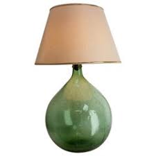 Mid 20th Century Vintage European Carboy Green Glass Bottle Demijohn Lamp at 1stDibs | carboy lamp