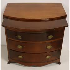 Sold at Auction: Maitland Glascoe Mahogany Bow Front Chest .