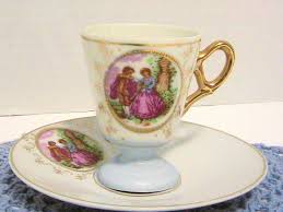 Demitasse Cup Saucer, Vintage Fragonard Courting Couple Demitasse Set, Japan - Etsy