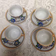 Vintage, Lusterware, 20pc Child's Tea Dinner Set for 4 with ...