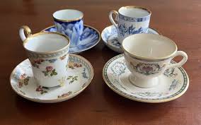 The Danbury Mint Cup and Saucer Demitasse Los Of 4 | eBay