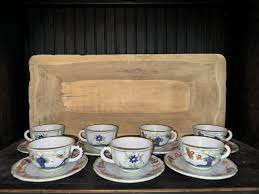 Brolli Faenza Garofano Blue Carnation Style Italy Pattern ...