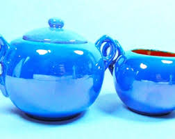 Brilliant Blue Lusterware Tea/coffee Set Made in Japan (ca ...
