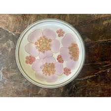 1970s English Floral Stoneware Plates by Denby - Set of 7 | Chairish