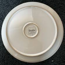 Denby Tan Stoneware 11 Inch Dinner Plate England Freezer ...