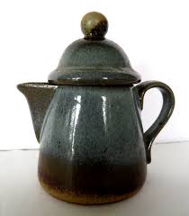 Coffee Tea Pot Handmade Artist Pottery with Lid Small 7 ...