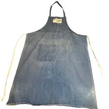 GM Goodwrench The Team Safety First Denim Jean Apron & Vintage Patch | eBay