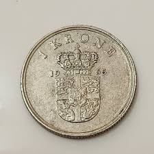 DENMARK 🇩🇰 ONE (1) KRONE COIN 1965 (KING FREDERICK IX) | eBay