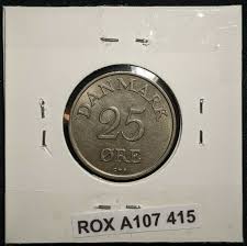 Denmark 1956 25 Ore KM# 842.2 Cleaned #415 | eBay Australia