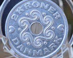 Denmark Heart Kroner Coin - Great Condition - Danmark ...