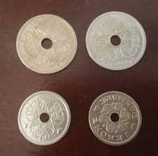 TWO 2 KRONER AND TWO 1 KRONER CIRCULATED DENMARK COINS 1992 ...